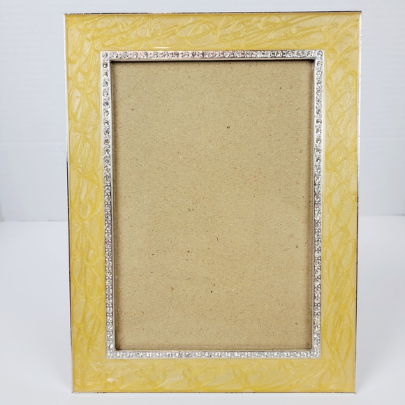 Source Unknown | Accents | Gold Enameled Photo Picture Frame Rhinestone ...
